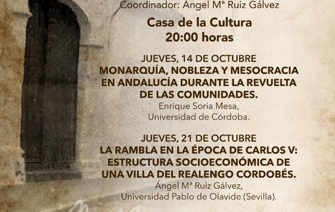 II Ciclo de Conferencias, V Centenario Junta de la Ramba (1521-2021)